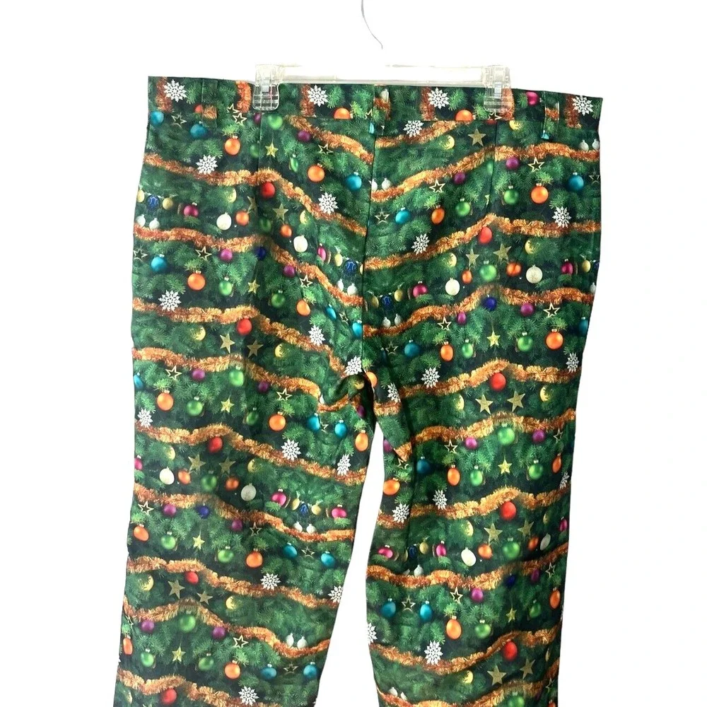 Life of the Party Men's Christmas Holiday Pants‎ Size XXL 43x35 Adjustable Waist